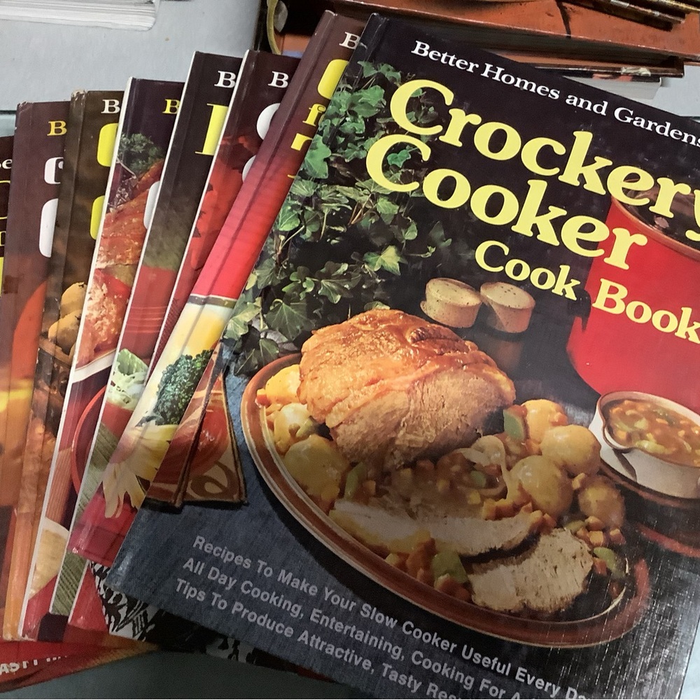 Vintage better homes and garden cook books.